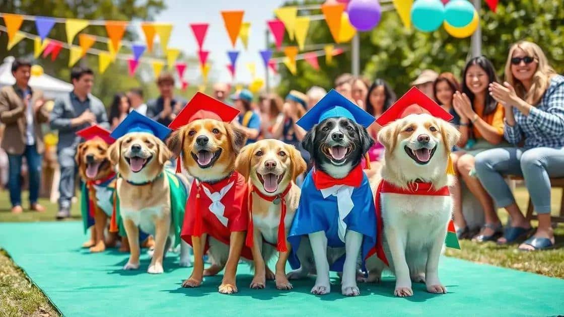 What to expect at a dog graduation event