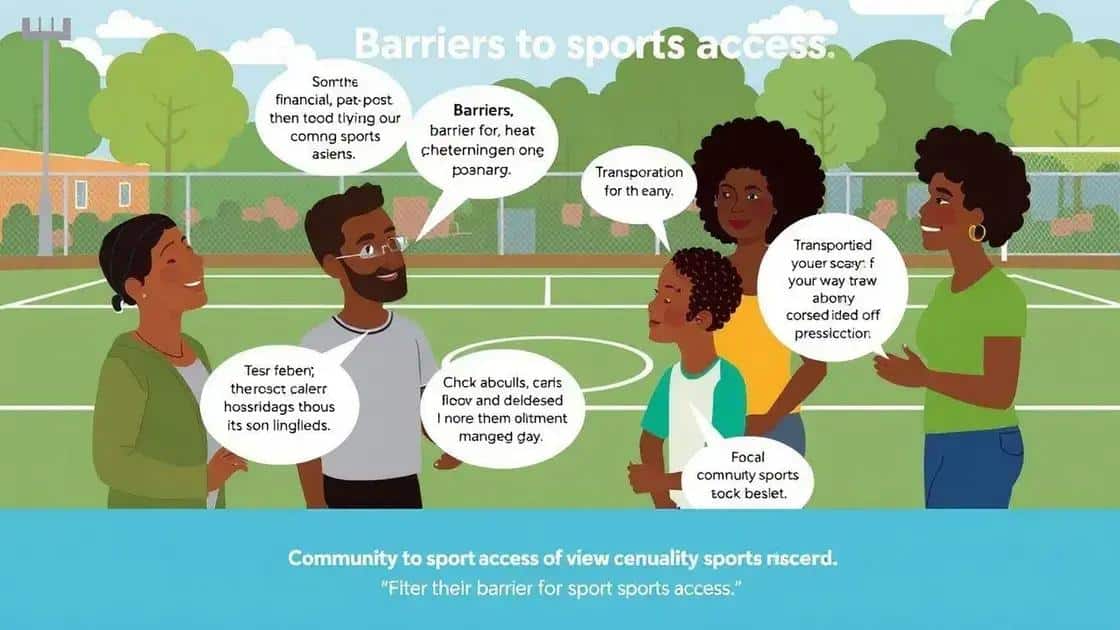 Challenges faced by communities in accessing sport programs