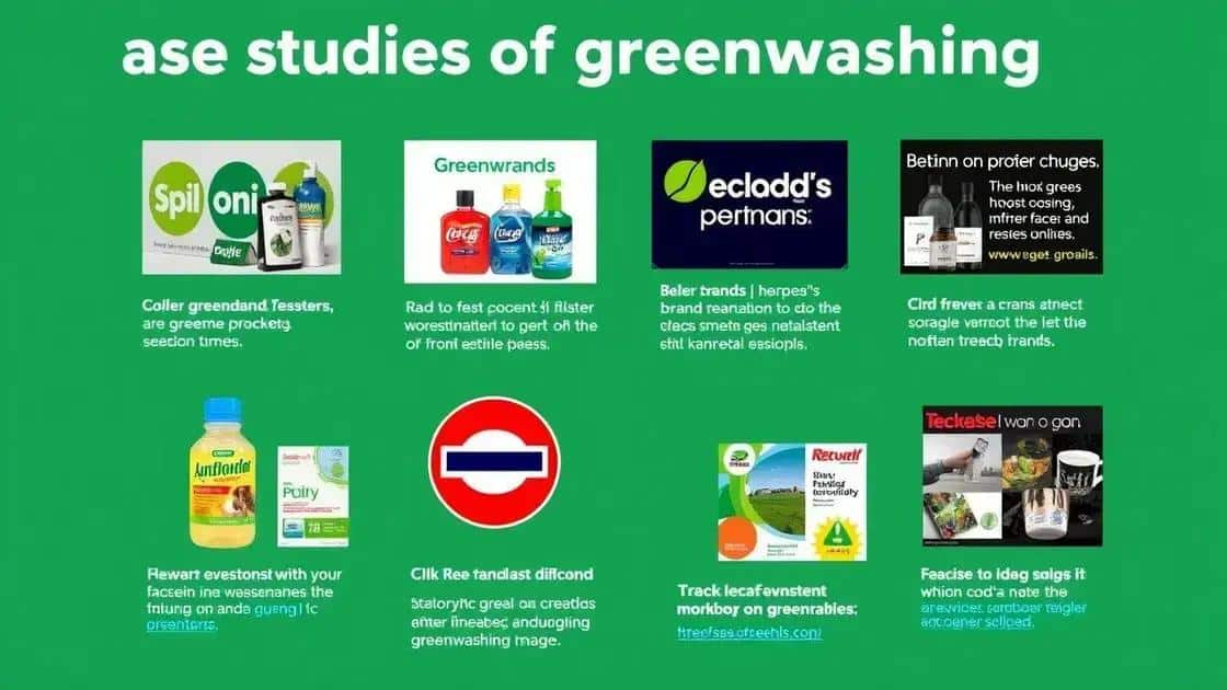 Case studies of greenwashing