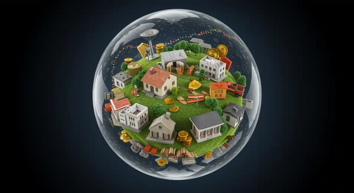 Diversified investment portfolio illustration