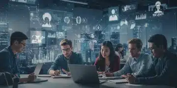 Students and professionals learning for future job growth by 2030