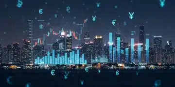 Futuristic financial dashboard showing smart debt management success in 2026 with decreasing interest payments.