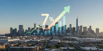 Dynamic graph showing 7% market shift over US real estate landscape