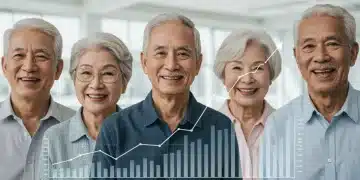 Smiling retirees celebrating potential Social Security benefit increase