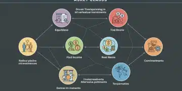 Infographic showing various asset classes for portfolio diversification