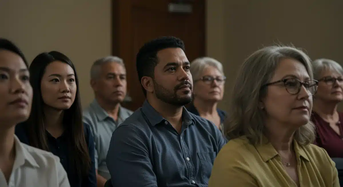 Disability support group meeting diverse individuals