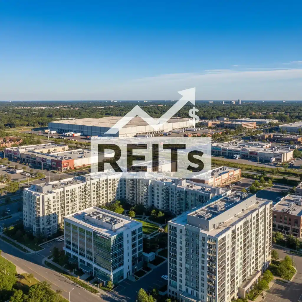Diverse real estate portfolio representing Real Estate Investment Trusts (REITs).
