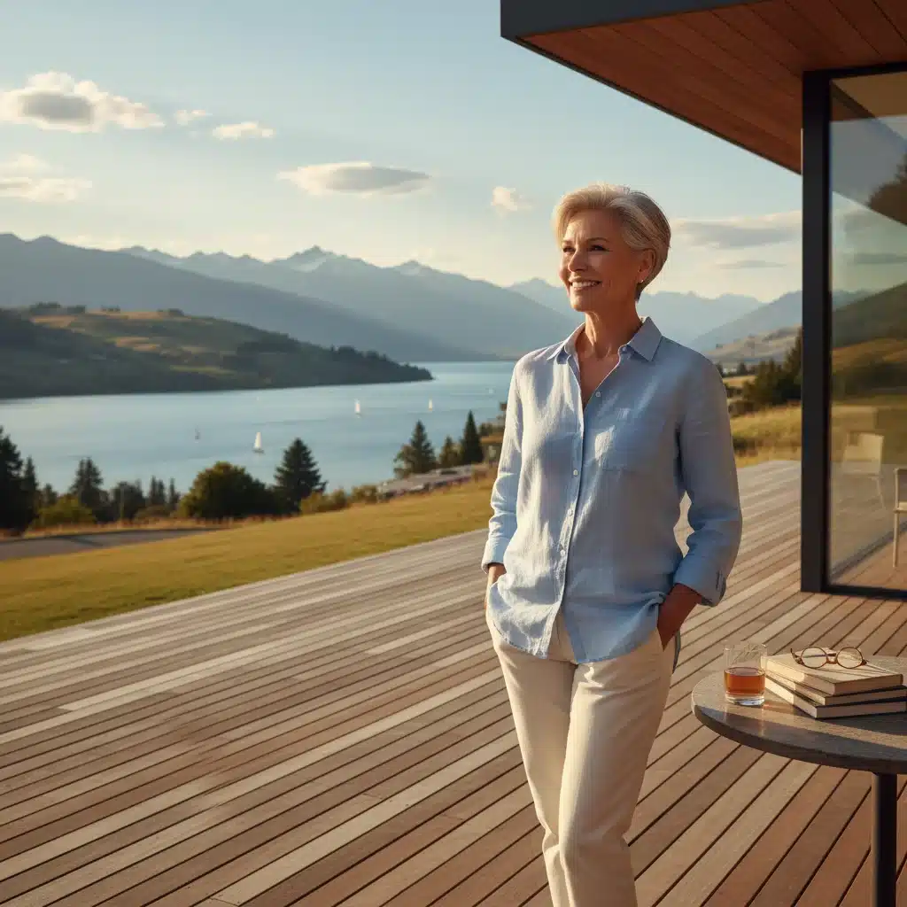 Person enjoying a peaceful retirement, symbolizing financial security and peace of mind