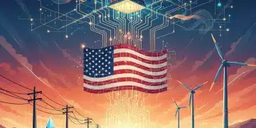 Illustration of diverse energy sources converging, symbolizing US energy reforms.