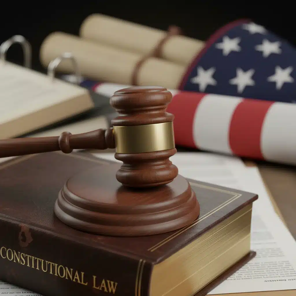 Gavel on law book, symbolizing judicial authority and decisions